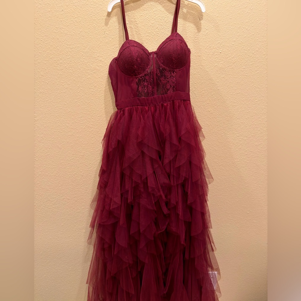 Fashion Nova Deep Red Lace Bralette